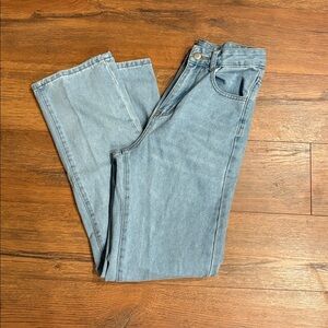 SHEIN Light Blue Denim Pants